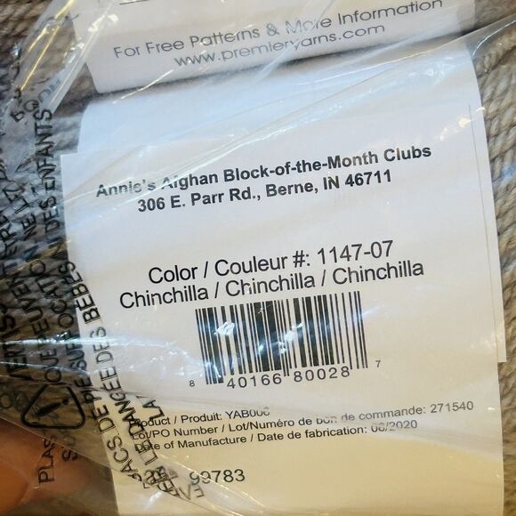 Premier Anti Pilling Everyday Worsted Yarn Chincilla 203 Yard Medium Lot of 4 - Picture 4 of 5